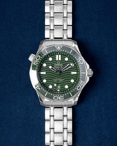 Green Omega Seamaster Diver 300 M 210.30.42.20.10.001 | Grand Caliber Dallas, Texas