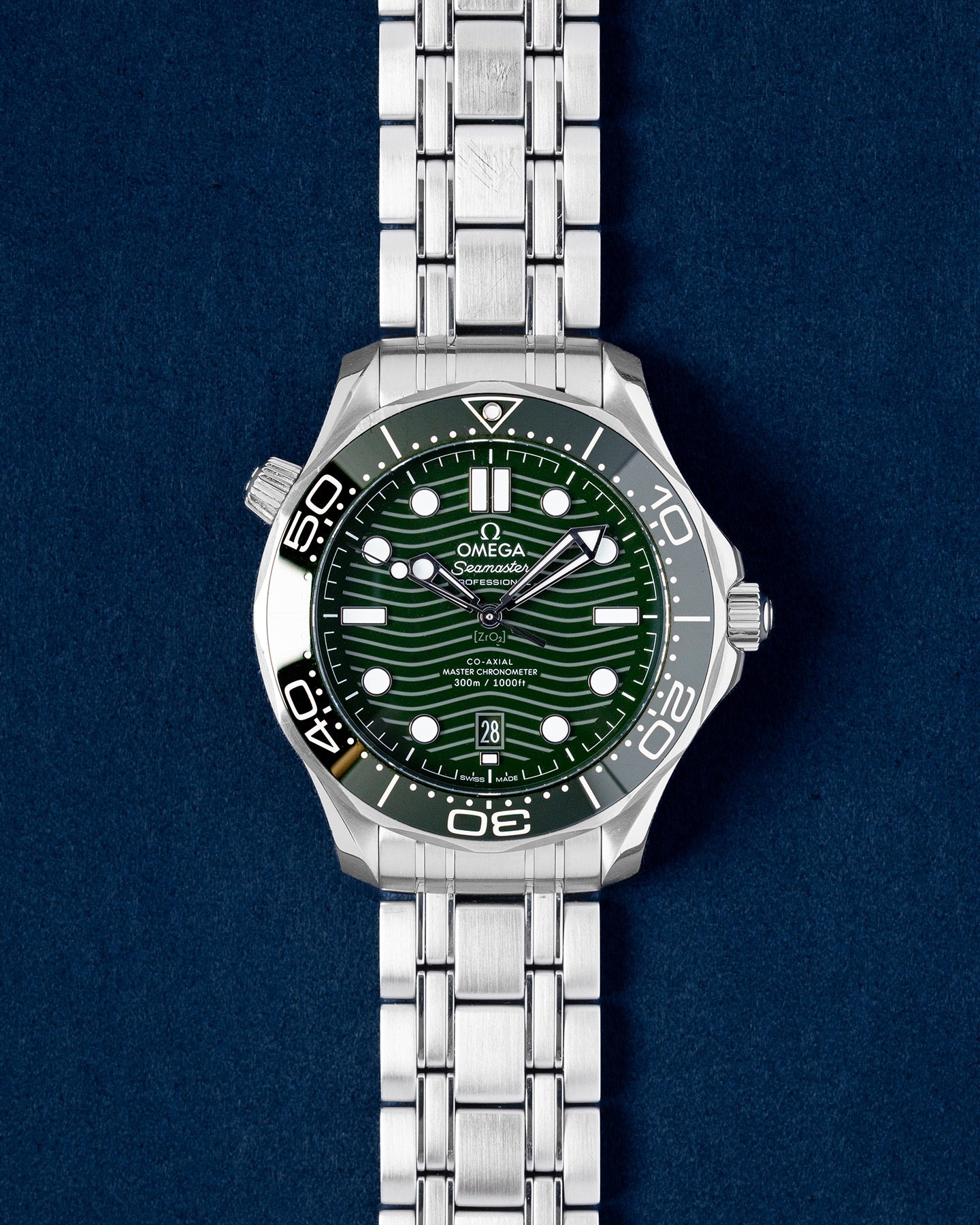 Green Omega Seamaster Diver 300 M 210.32.42.20.10001 | Grand Caliber Dallas, Texas