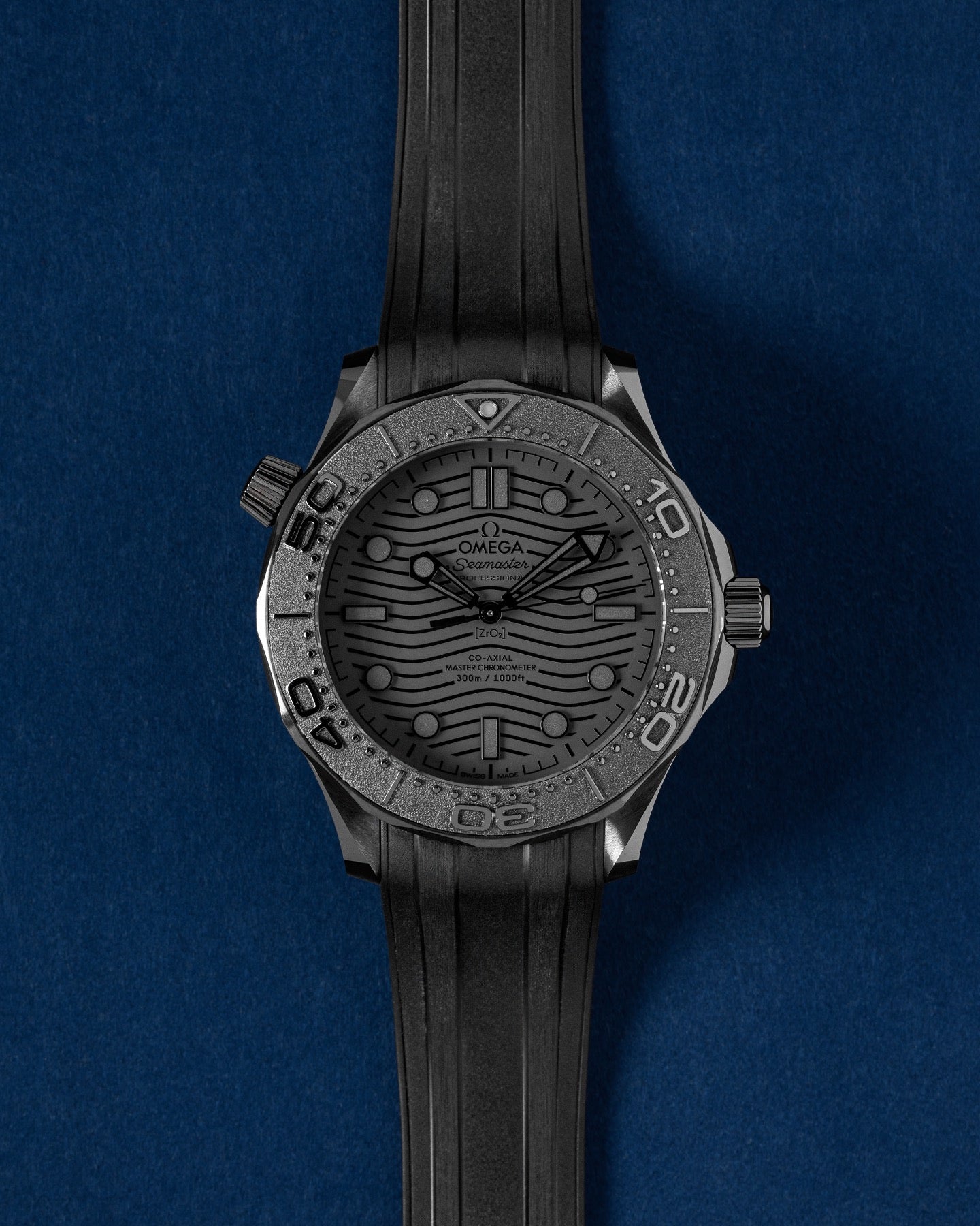 ceramic Omega Seamaster Diver Black Black 210.92.44.20.01.003 | grand caliber