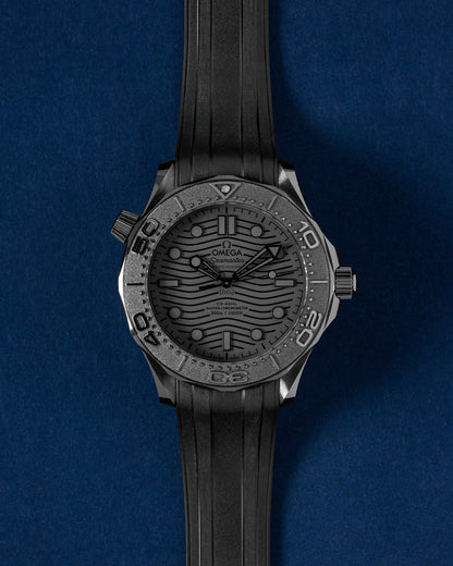 ceramic Omega Seamaster Diver Black Black 210.92.44.20.01.003 | grand caliber