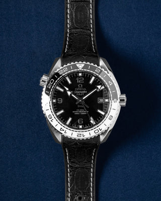 Steel Black Omega Seamaster Planet Ocean GMT 21533442201001 Watch | Grand Caliber Dallas