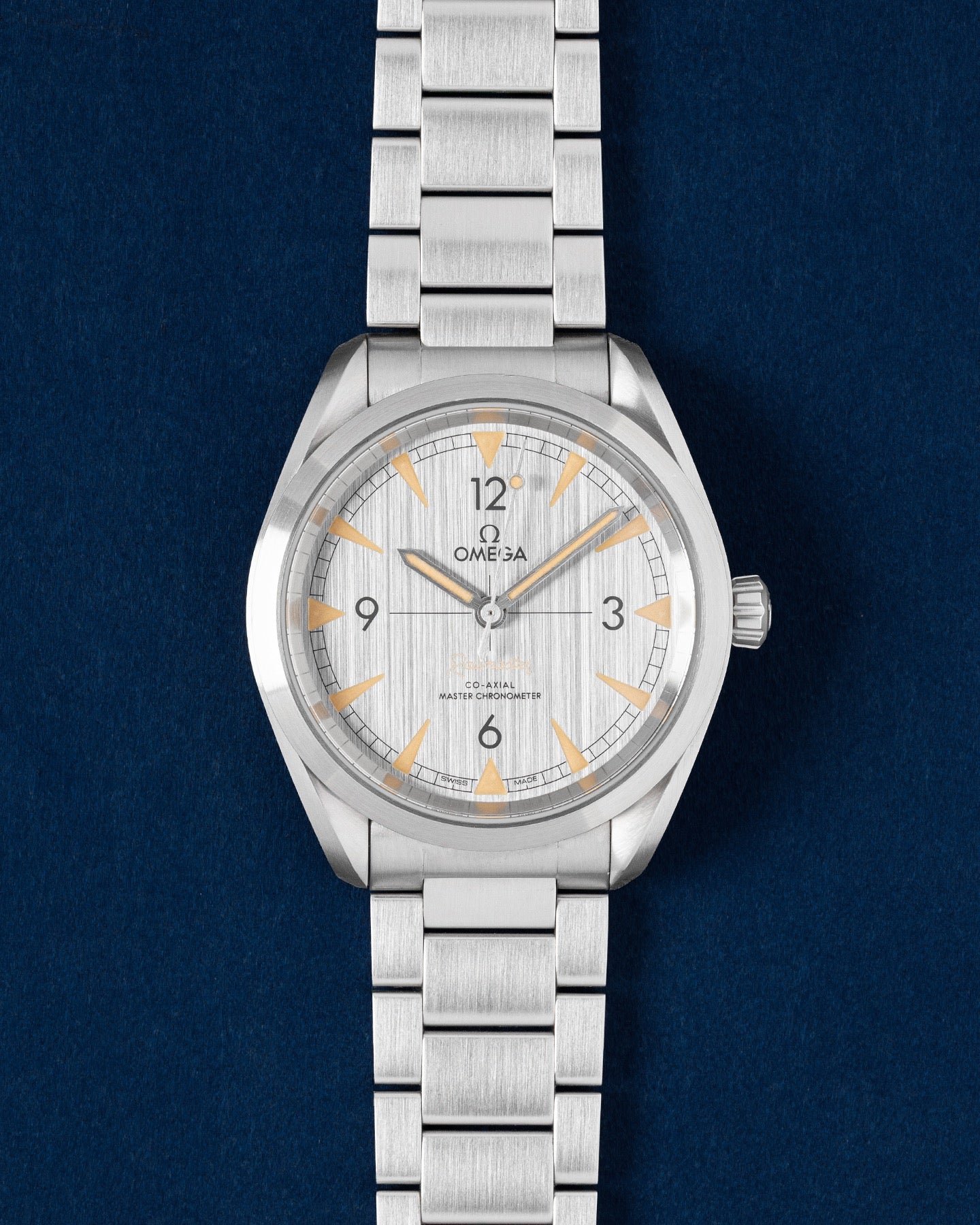 silver dial Omega Seamaster Railmaster 220.10.40.20.06.001 | Grand Caliber USA