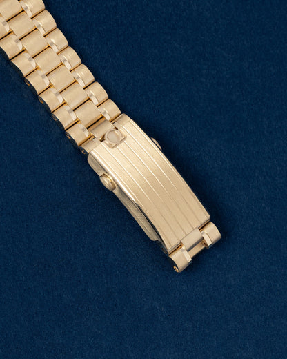 Yellow Gold Olive Omega Speedmaster Moonwatch Professional | Grand Caliber