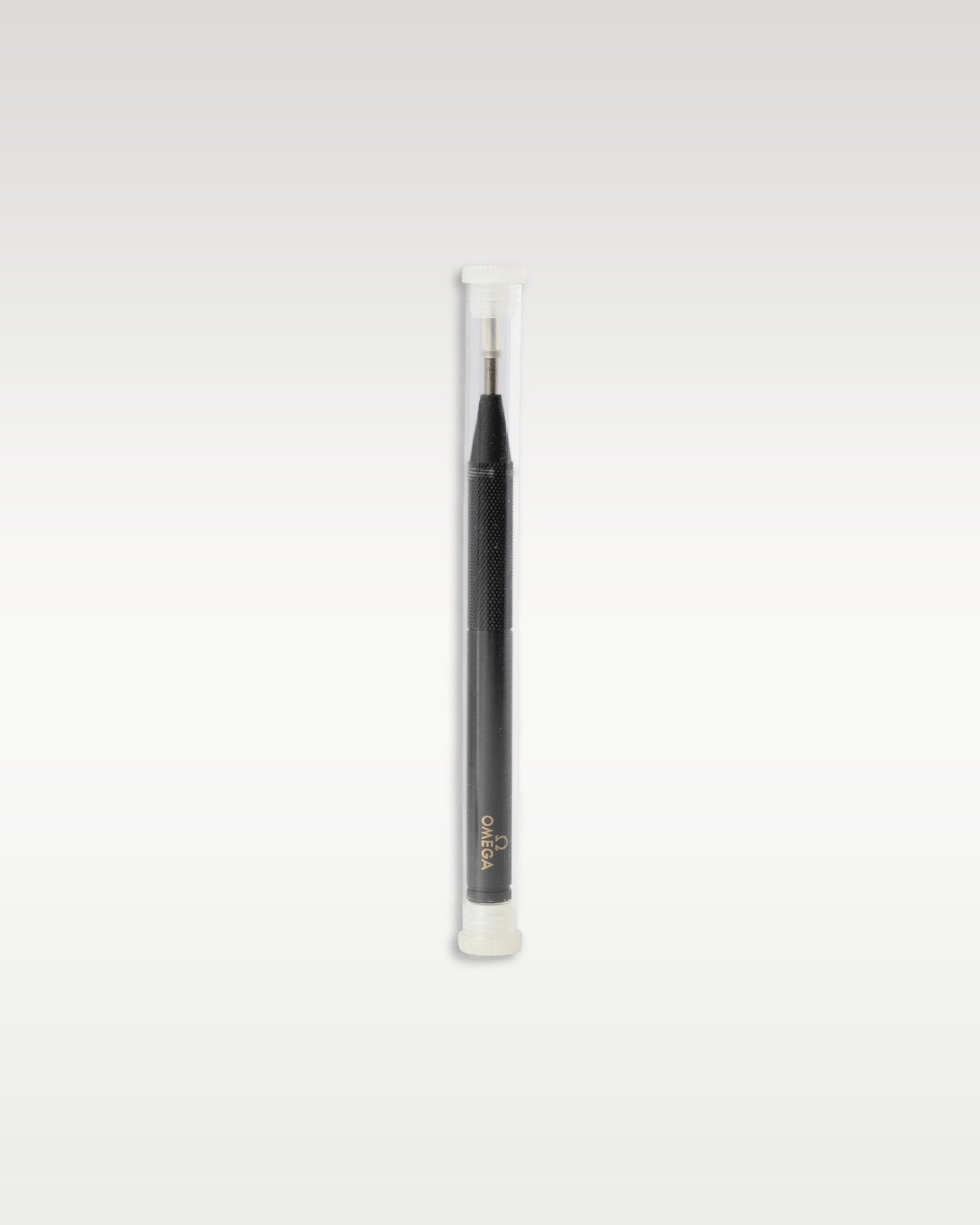 Official silver and black Omega watchmaker tool for removing spring bars and changing straps