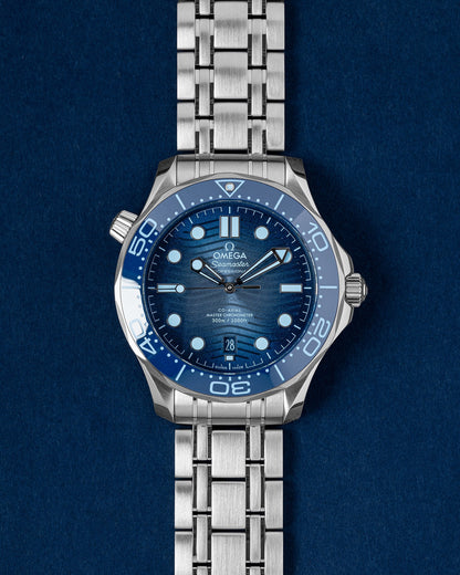 Omega Summer Blue Seamaster Diver 300m 75th 210.30.42.20.03.003