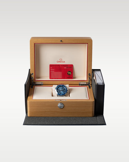 Omega Summer Blue Seamaster Diver 300m 75th 210.30.42.20.03.003