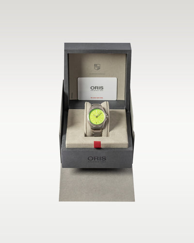 Titanium Oris Pro Pilot x Kermit 01 400 7778 7157 | Grand Caliber Dallas, Texas