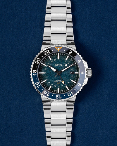 Oris Whale Shark Limited Edition Aquis GMT 01 798 7754 4175 | Grand Caliber Dallas, Texas