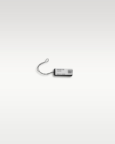 Official rectangular Panerai retail barcode and serial number string hang tag