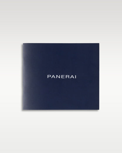 Official dark blue Panerai Submersible instruction booklet and operating manual documentation paperwork
