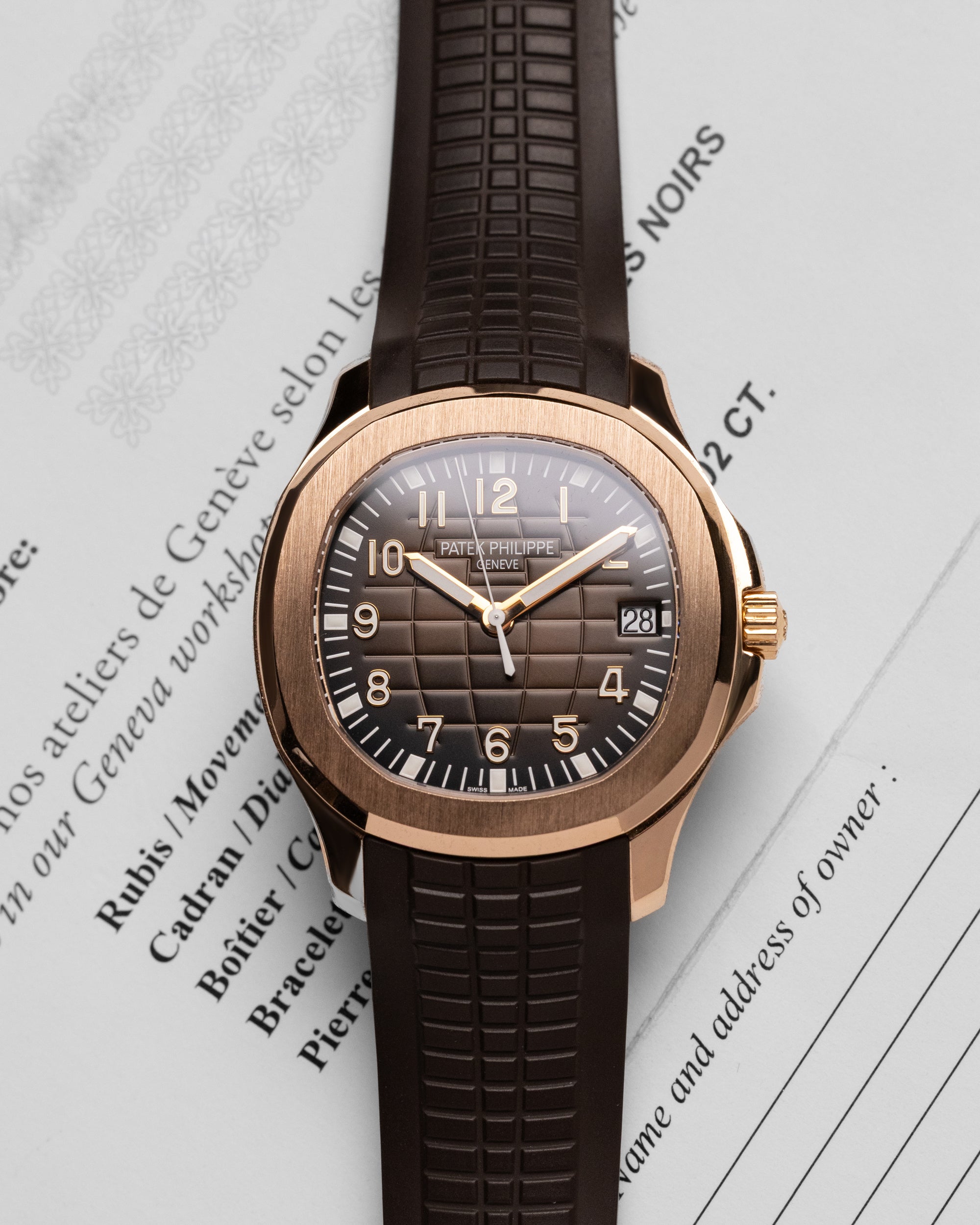 Rose Gold Patek Philippe Aquanaut 5167R-001 | Grand Caliber Dallas