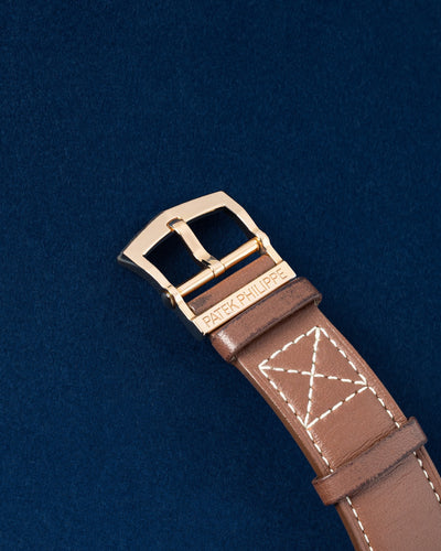 Rose gold Patek Philippe Calatrava Pilot Travel Time 5524R-001 | Grand Caliber
