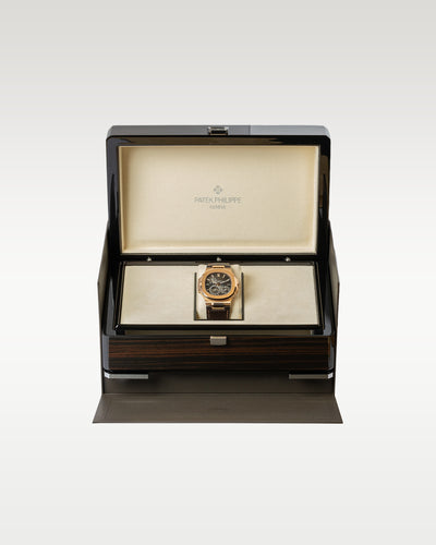 Rose Gold 40mm Patek Philippe Nautilus 5712R-001 Brown Dial Watch