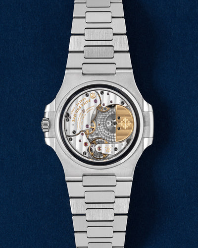 blue dial Patek Philippe Nautilus 5712/1A-001 | Grand Caliber Watches Dallas