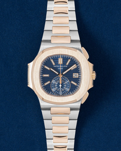 Steel & Rose Gold Patek Philippe Nautilus 5980/1AR-001 | Grand Caliber Watches