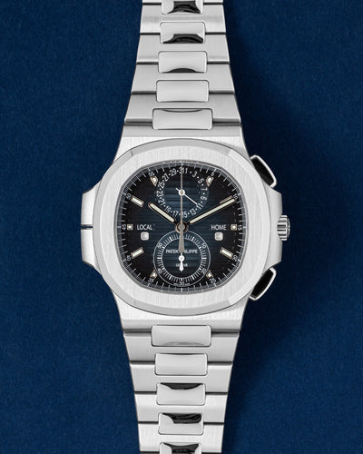 New Patek Philippe Nautilus Travel Time Chrono 5990/1A-011 | Grand Caliber