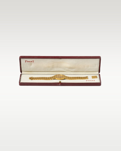 30mm Yellow Gold Piaget Polo 791C701 1980 Vintage Watch at Grand Caliber