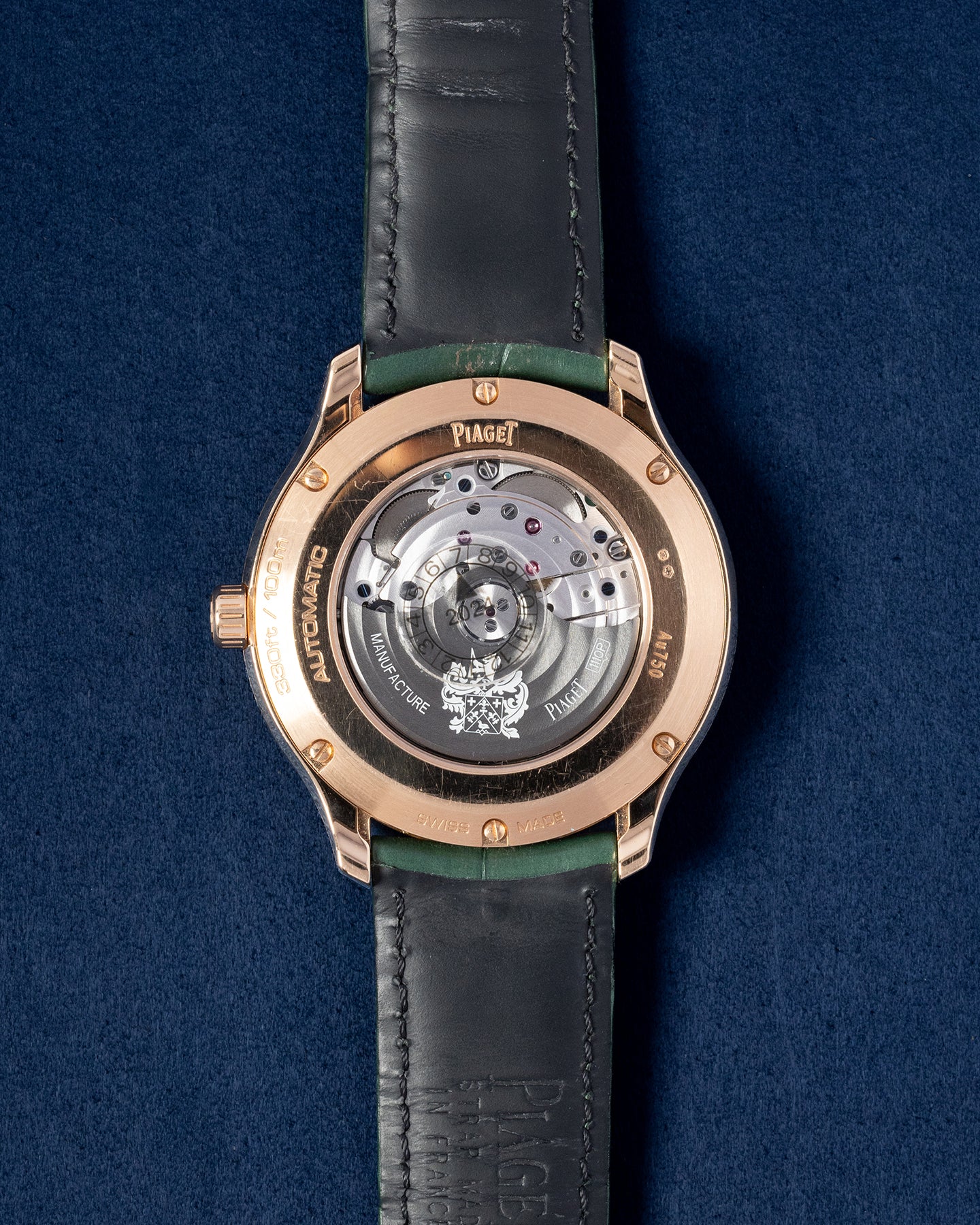 Polo Date G0A47010 Green Rose Gold Piaget Watch | Grand Caliber Dallas