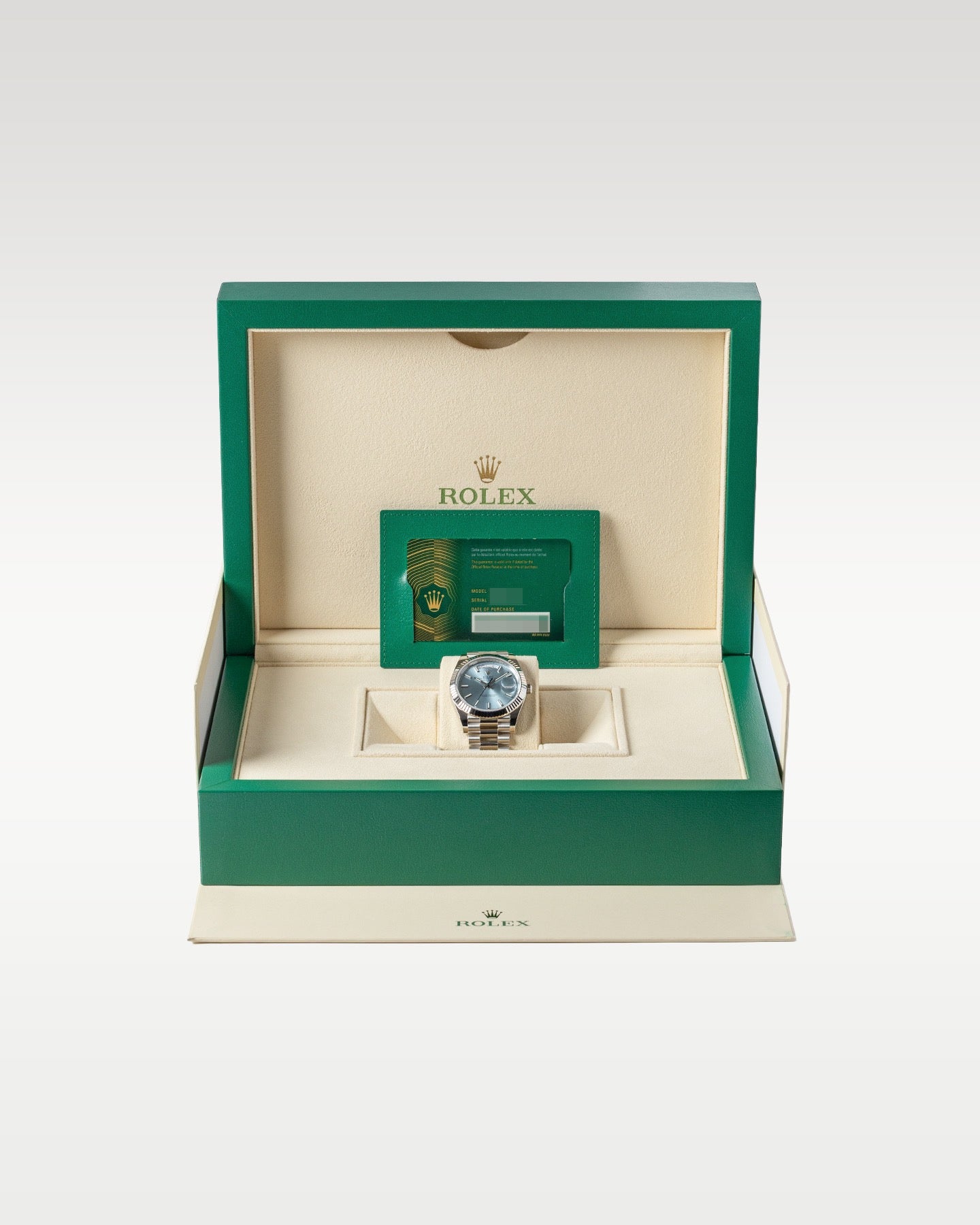 Ice Blue Dial Rolex Day-Date 40 228236 | Grand Caliber Mens Watches