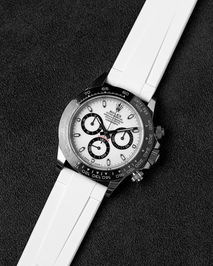 Quick Release Rubber Strap in White
