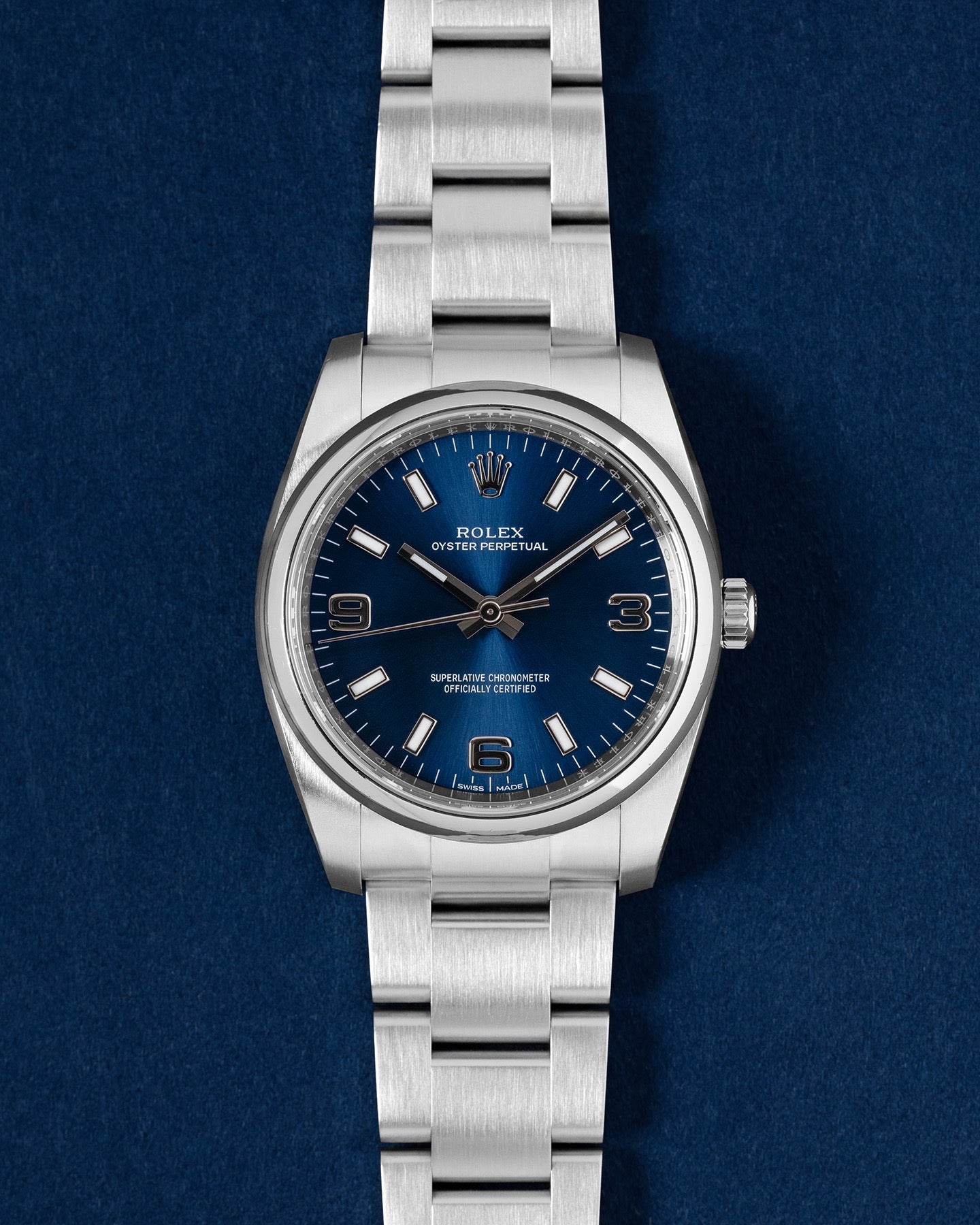 Rolex Air-King 34 114200 Blue Dial | Grand Caliber Watches Dallas