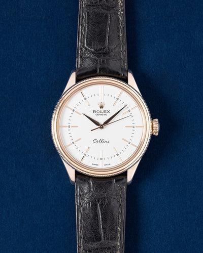 2021 Rose Gold Rolex Cellini Time 50505 | Grand Caliber Watches Dallas