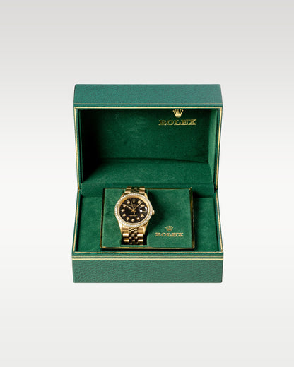 Aftermarket Diamond Vintage Rolex Date 34 15238 | Grand Caliber Dallas, Texas