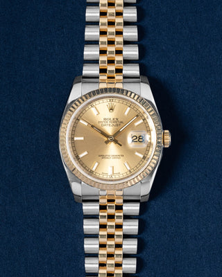 Yellow Rolesor Rolex Datejust 116233 Champagne Dial Watch | Grand Caliber Dallas