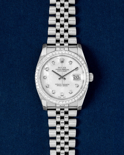 Diamond Rolex Datejust MOP Dial 116234 | Grand Caliber Dallas, Texas