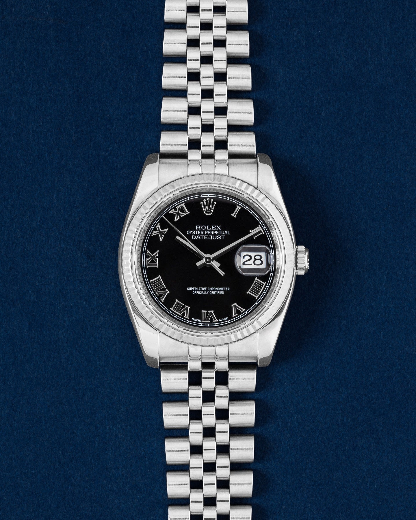 Black Roman dial Rolex Datejust 116234 | Grand Caliber Watches Dallas
