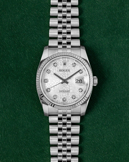 Jubilee Anniversary Diamond Dial Rolex Datejust 116234 | Grand Caliber Dallas, Texas