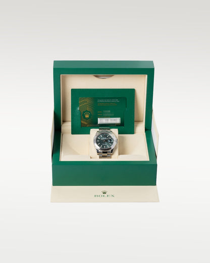 Green Motif Rolex Datejust 126300 | Grand Caliber Dallas, Texas