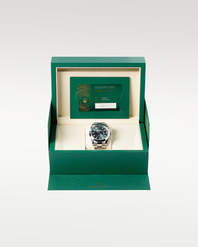 Mint Green Index Rolex Datejust 126300 | Grand Caliber Dallas, Texas