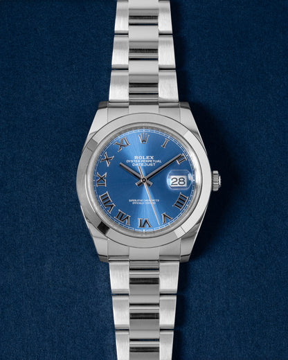 Rolex Datejust 126300 Blue Roman Dial Watch | Grand Caliber Dallas