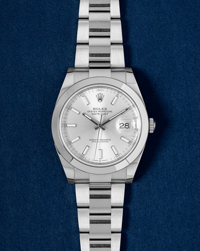 Rolex Datejust 126300 Silver Index Dial Watch | Grand Caliber Dallas