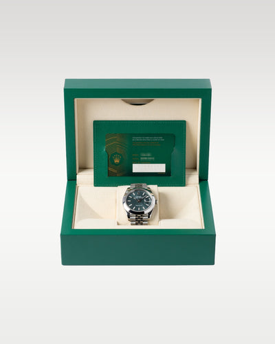 Mint Green Motif Dial Rolex Datejust 126300 | Grand Caliber Dallas TX