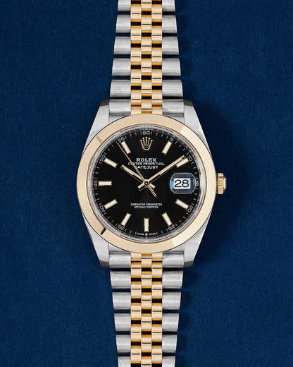 Black Index Rolex Datejust 41 126303 | Grand Caliber Watches Texas