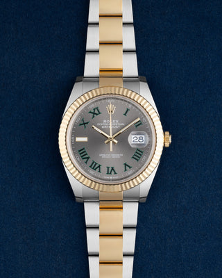 Two Tone Yellow Gold Rolex Datejust Wimbledon 126333 | Grand Caliber