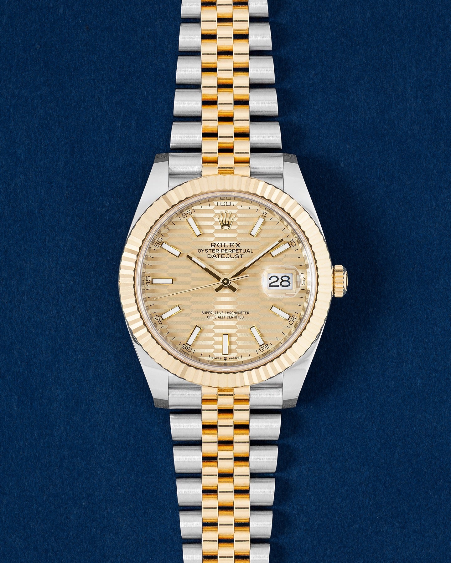 Champagne Motif Rolex Datejust 41 126333 | Grand Caliber Watches Dallas