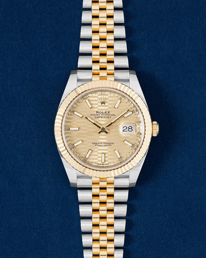 Champagne Motif Rolex Datejust 41 126333 | Grand Caliber Watches Dallas