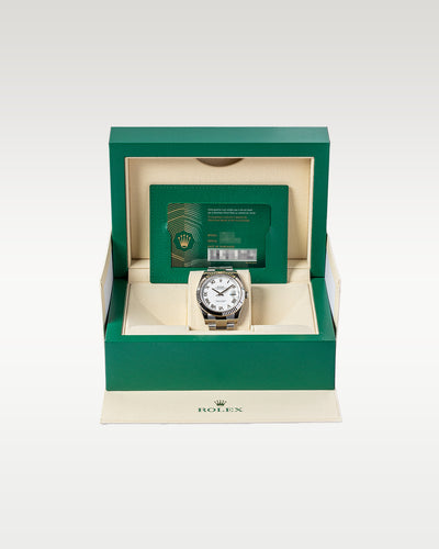 2022 Unworn Rolex Datejust 126334 White Roman Watch | Grand Caliber Dallas