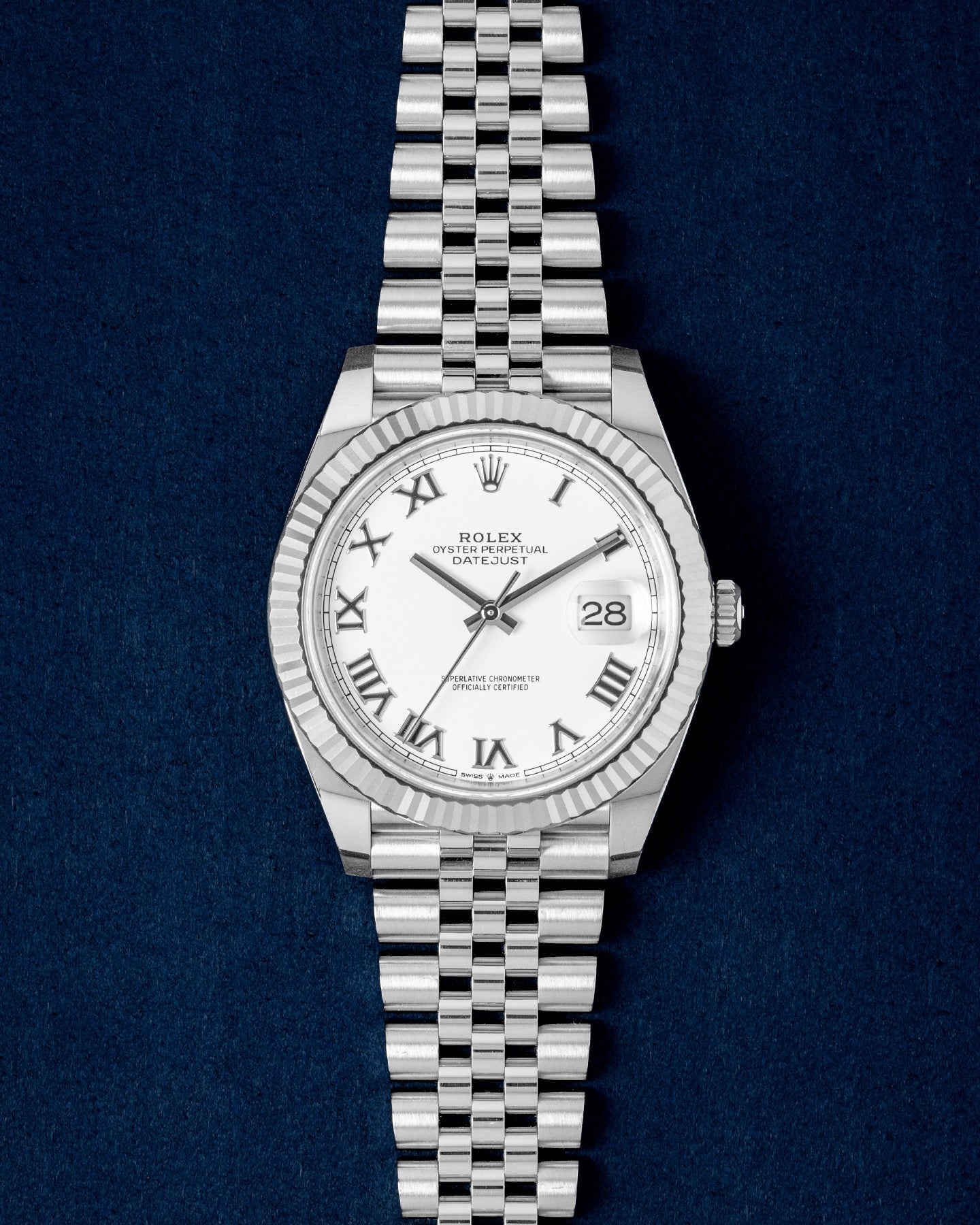 White Roman Rolex Datejust 126334 | Grand Caliber Dallas, Texas
