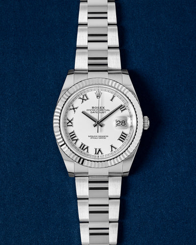 2022 Unworn Rolex Datejust 126334 White Roman Watch | Grand Caliber Dallas