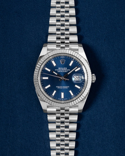 2023 Steel Blue Rolex Datejust 126334 Watch | Grand Caliber Dallas