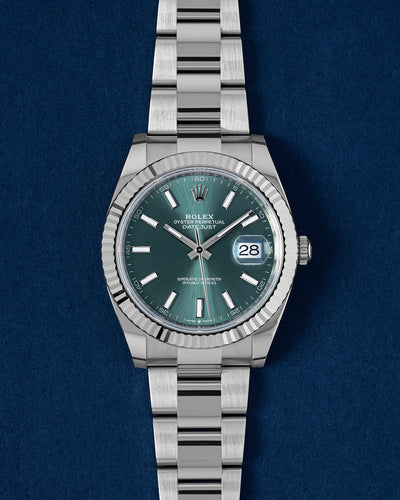 2025 New Mint Green Rolex Datejust 126334 | Grand Caliber Dallas, Texas