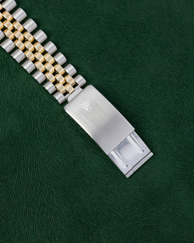 Rolex Datejust White Dial 16030 Two Tone Yellow Gold