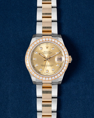 Rolex Datejust 178243 Champagne Diamond Watch | Grand Caliber Dallas