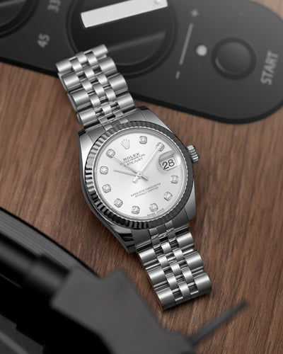 Silver Diamond Rolex Datejust 31 178274 | Grand Caliber Dallas, TX