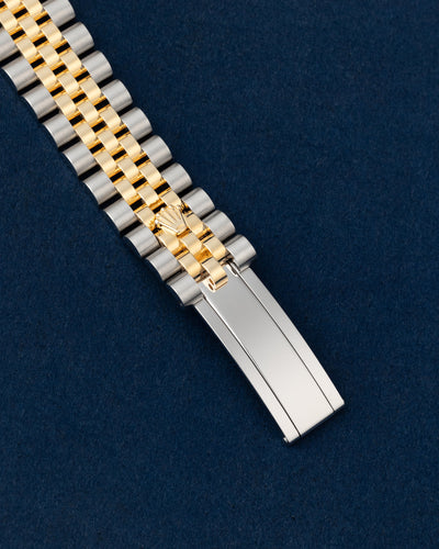 Rolex Datejust Two Tone Yellow Gold Green Dial Jubilee Strap 278273 Watch