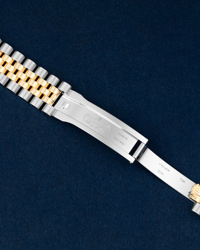 Rolex Datejust Two Tone Yellow Gold Green Dial Jubilee Strap 278273 Watch